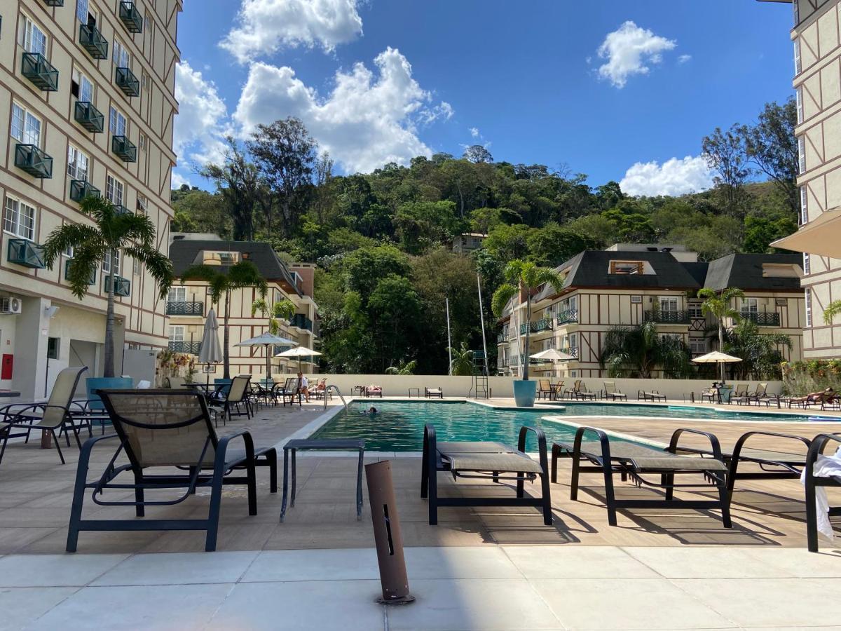 Flat 217 Granja Brasil - Com Piscina Em Itaipava Apartment เปโตรโปลิส ภายนอก รูปภาพ