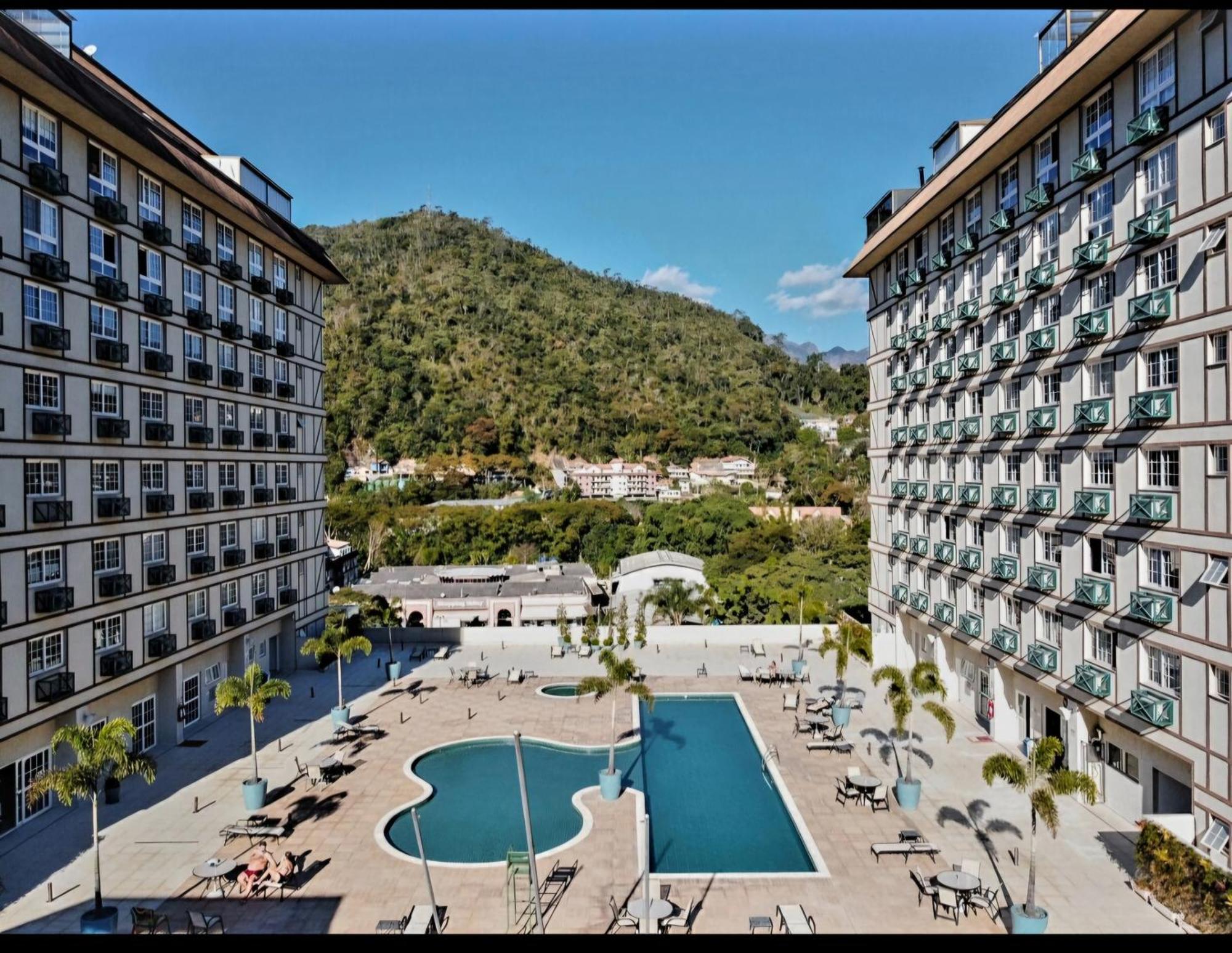 Flat 217 Granja Brasil - Com Piscina Em Itaipava Apartment เปโตรโปลิส ภายนอก รูปภาพ